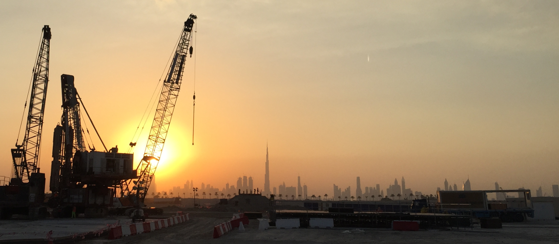 Belastungsversuche für die Fundation des Dubai Creek Towers (UAE)